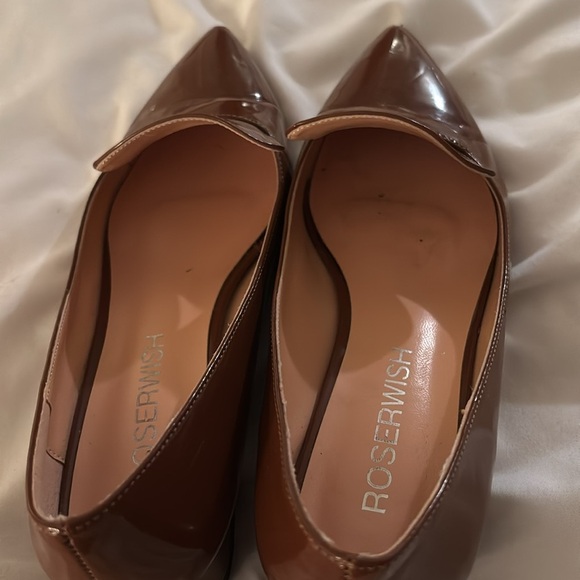 Brown Pointed-Toe Women's Shoes - Picture 3 of 5